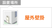 設置内容：屋外壁掛